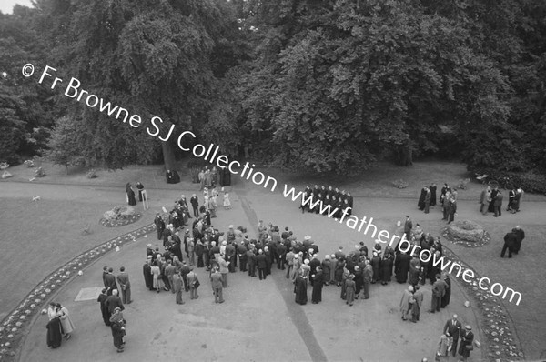 MILLTOWN PARK ORDINATION GROUP FROM UPSTAIRS WINDOW